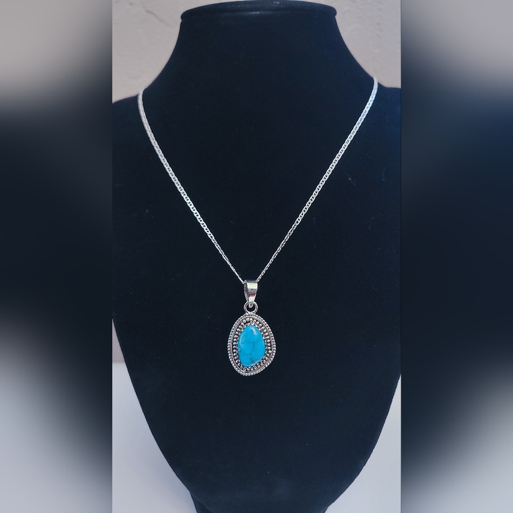 New Kingman turquoise pendant.
